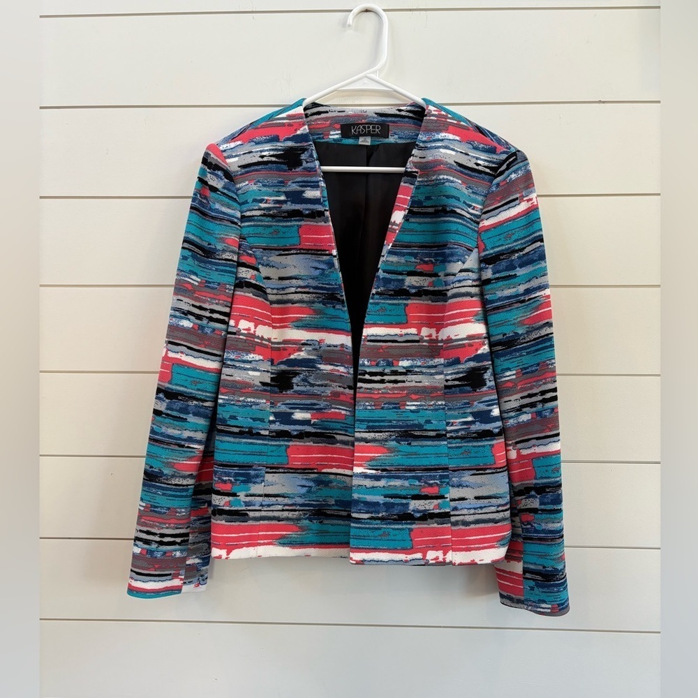 Kasper Women's Vibrant Striped Blazer